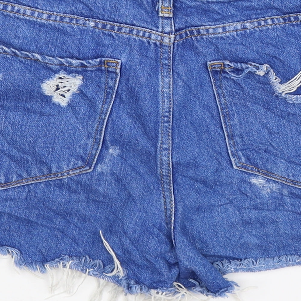 River Island Womens Blue  Denim Hot Pants Shorts Size 10