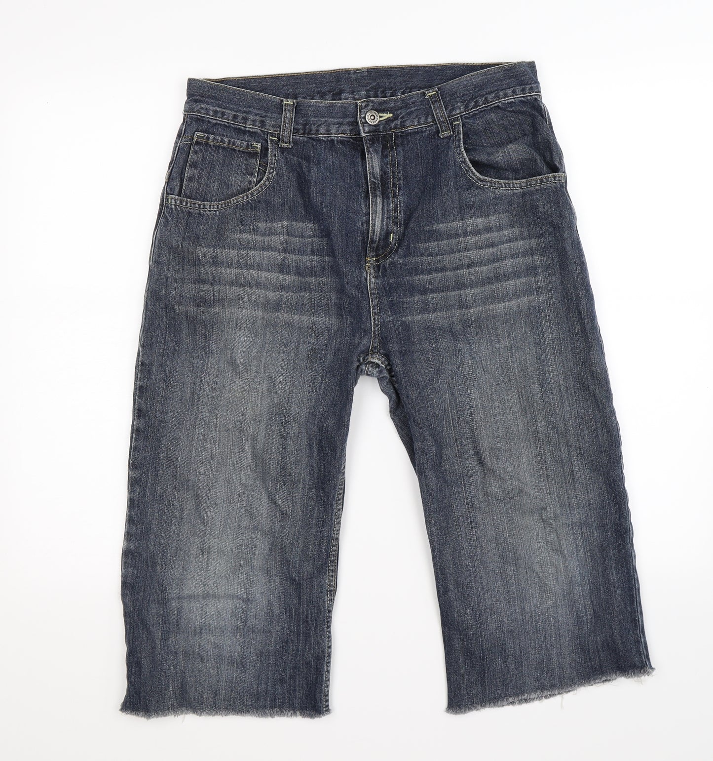 NEXT Boys Blue  Denim Cargo Shorts Size 15 Years - plus waist