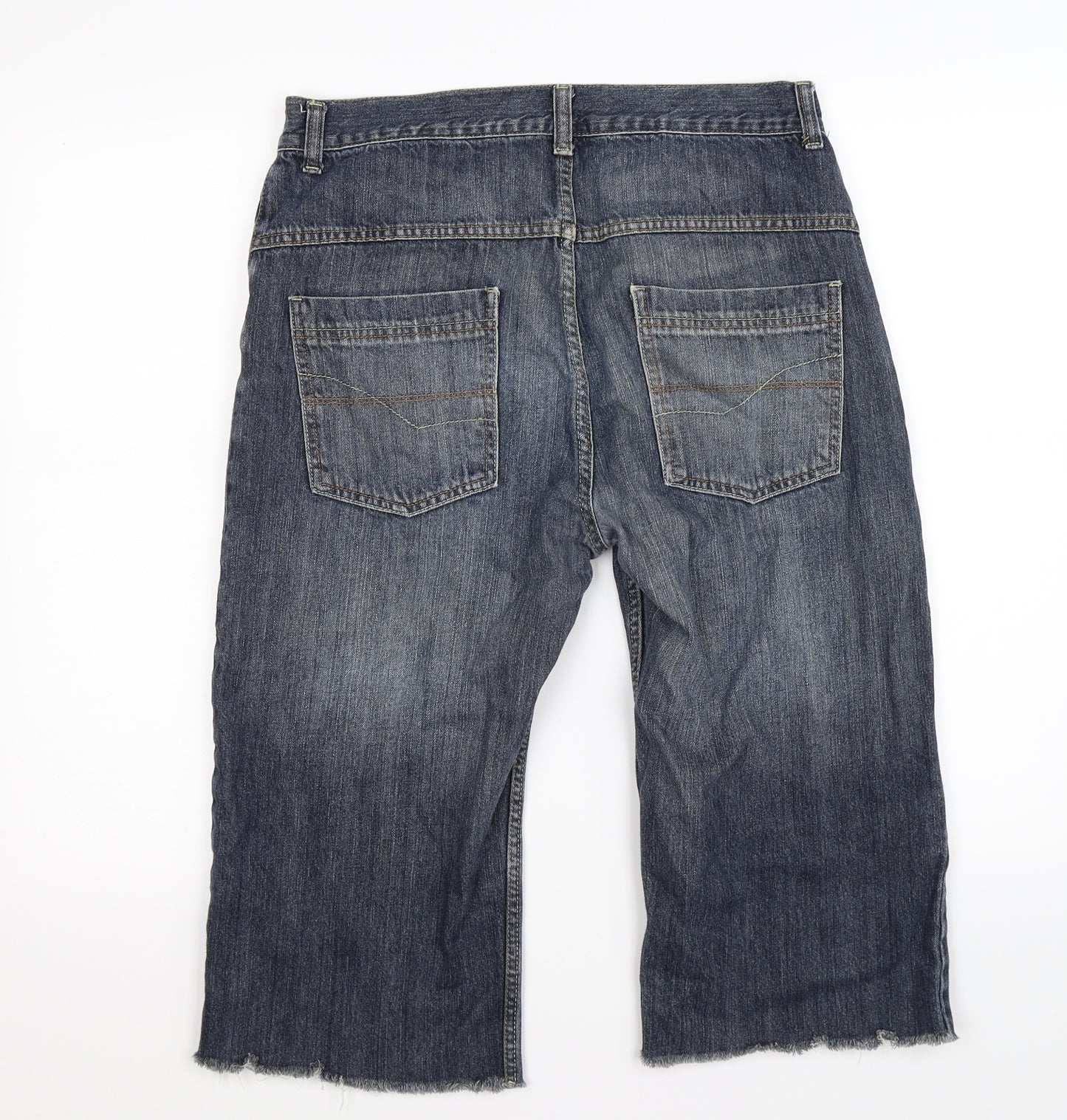 NEXT Boys Blue  Denim Cargo Shorts Size 15 Years - plus waist