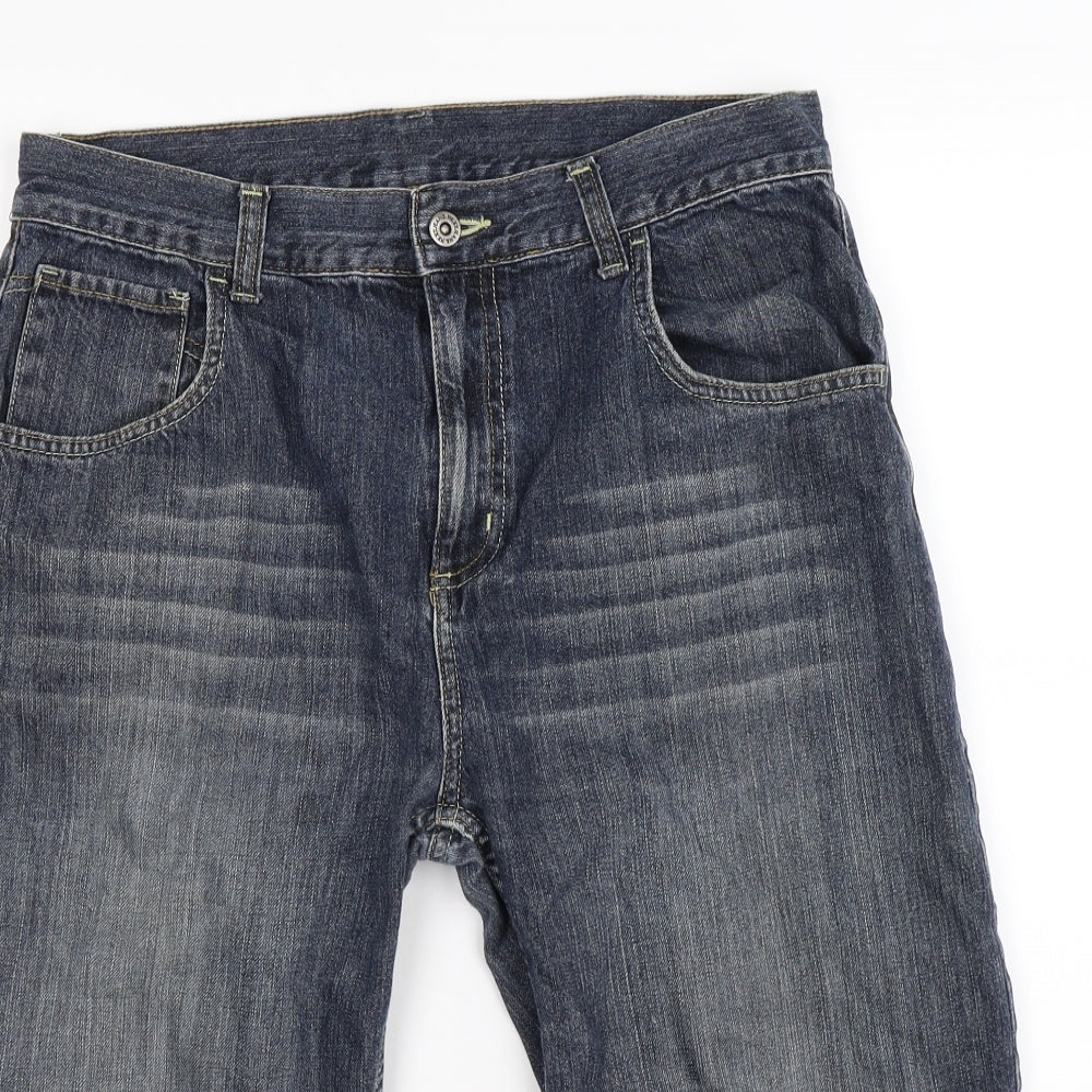 NEXT Boys Blue  Denim Cargo Shorts Size 15 Years - plus waist