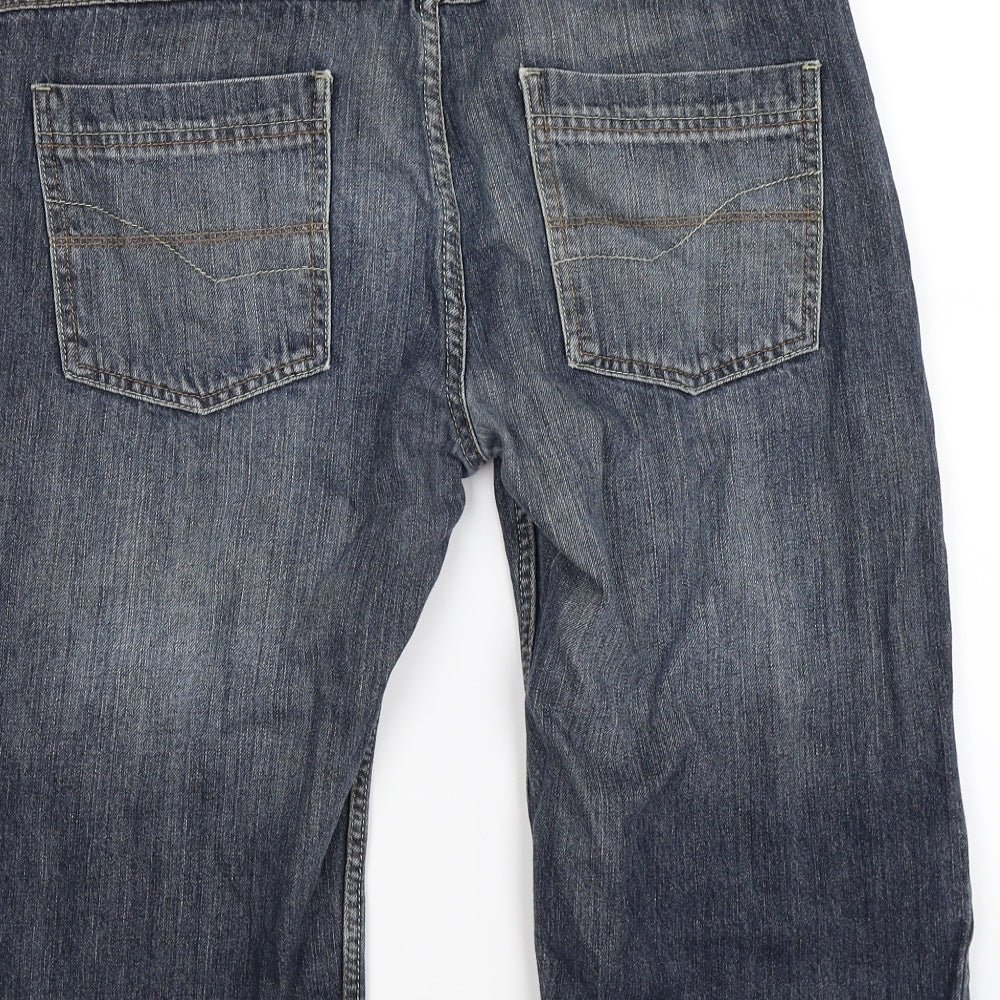 NEXT Boys Blue  Denim Cargo Shorts Size 15 Years - plus waist