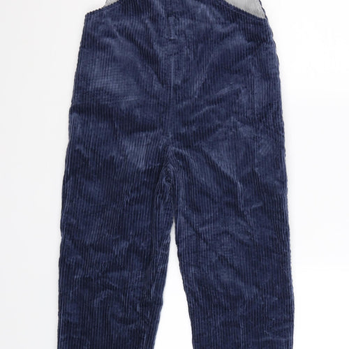 Brora Girls Blue Striped Velour Dungaree One-Piece Size 9-10 Years  - cords