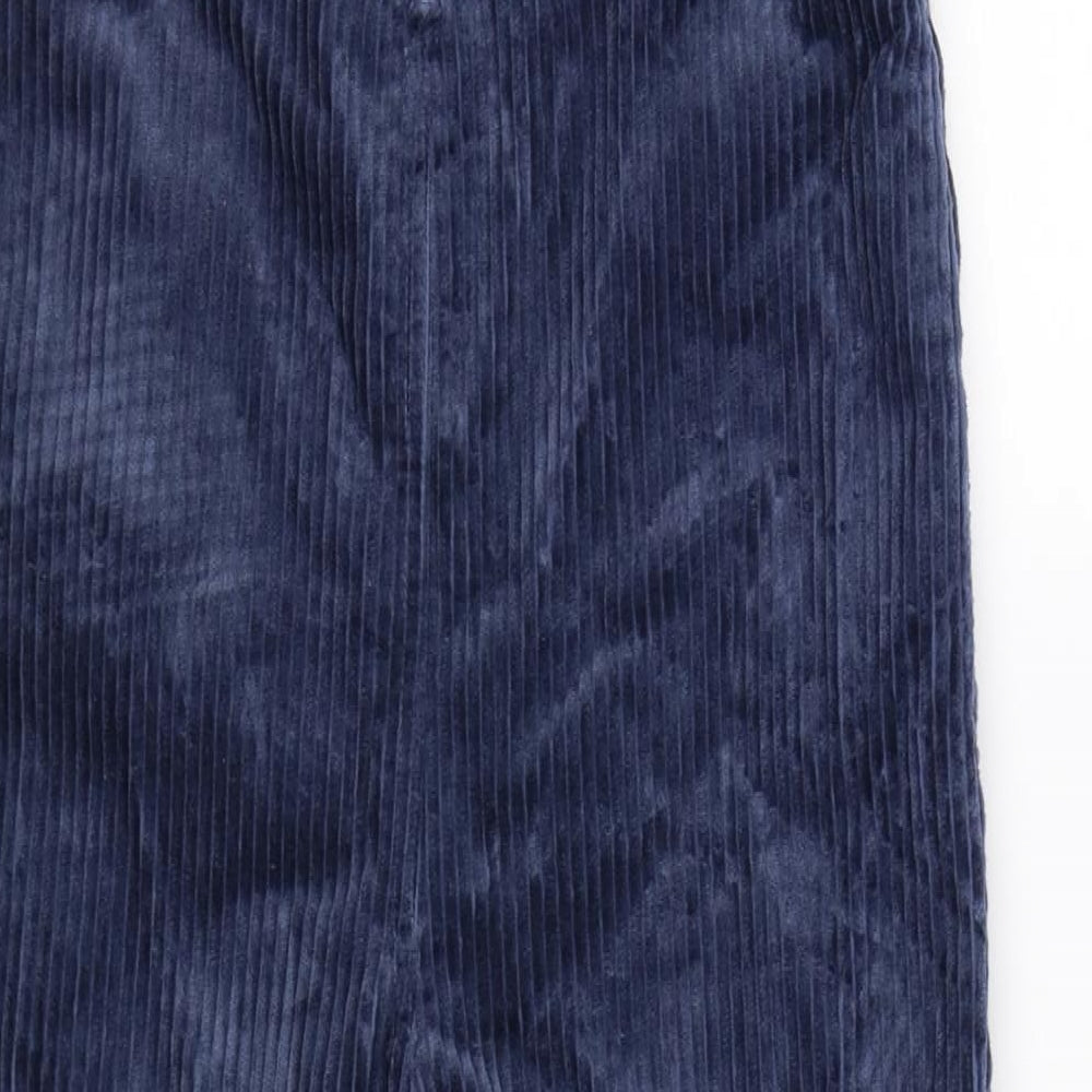 Brora Girls Blue Striped Velour Dungaree One-Piece Size 9-10 Years  - cords