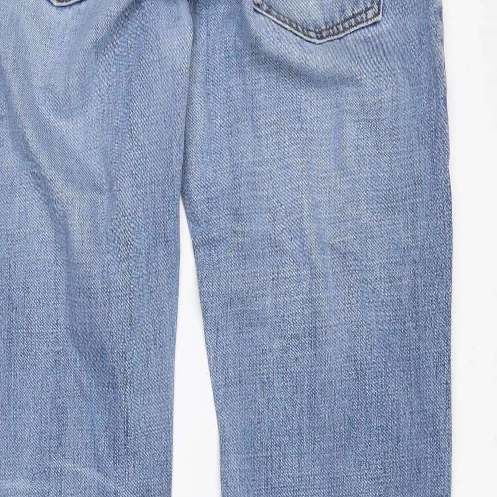 Hoi Polloi Mens Blue  Denim Flared Jeans Size 28 in