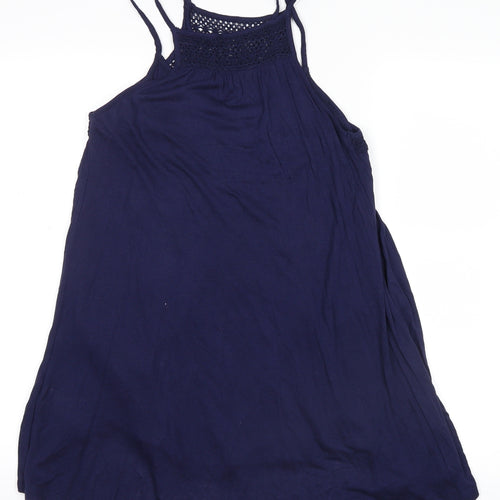 Papaya Womens Blue   Tank Dress  Size 8