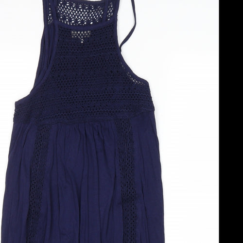 Papaya Womens Blue   Tank Dress  Size 8