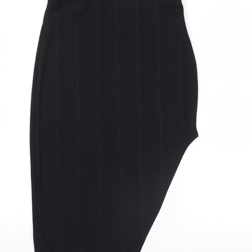 New Look Womens Black   Bandage Skirt Size 8  - slit on side