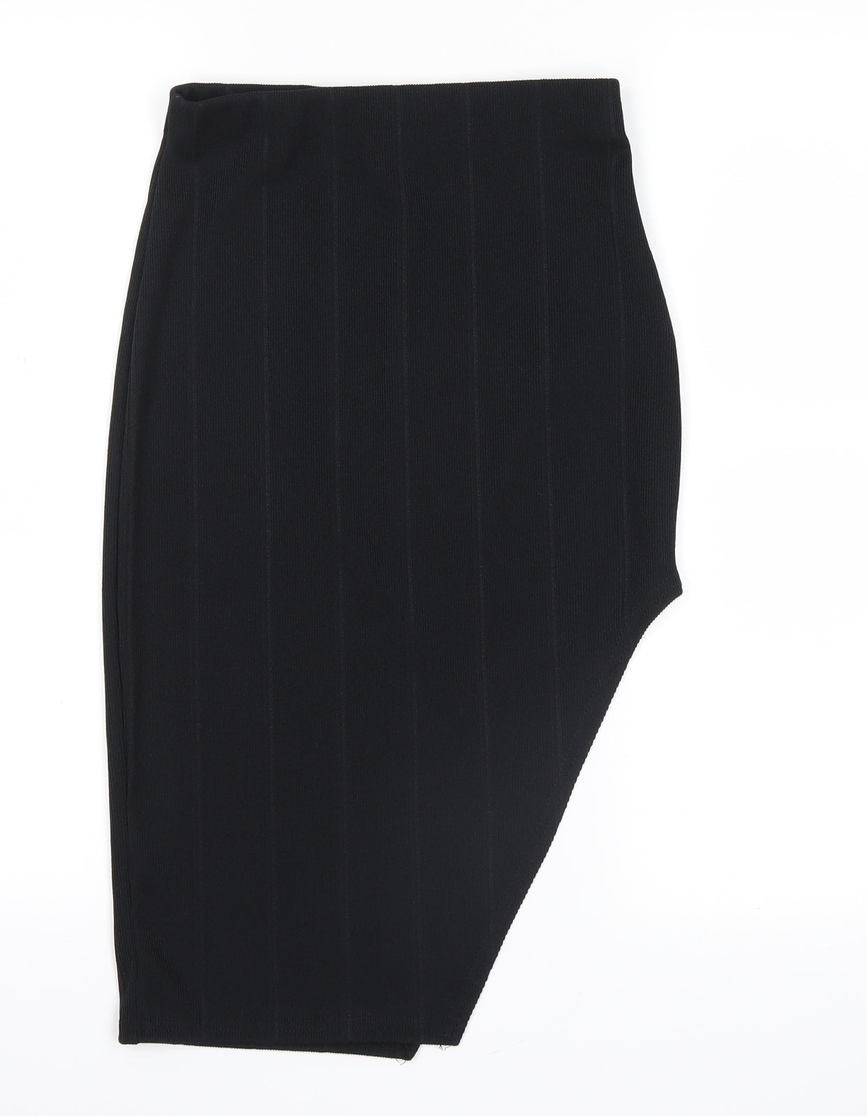 New Look Womens Black   Bandage Skirt Size 8  - slit on side