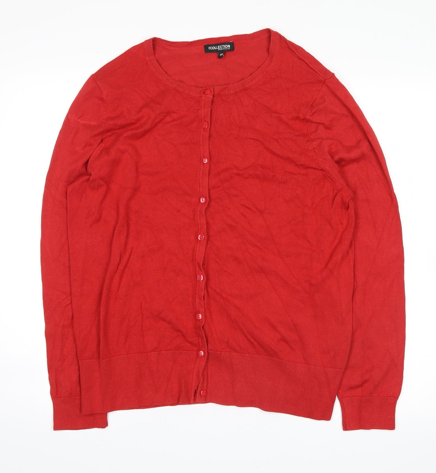 Debenhams Womens Red   Cardigan Jumper Size 20