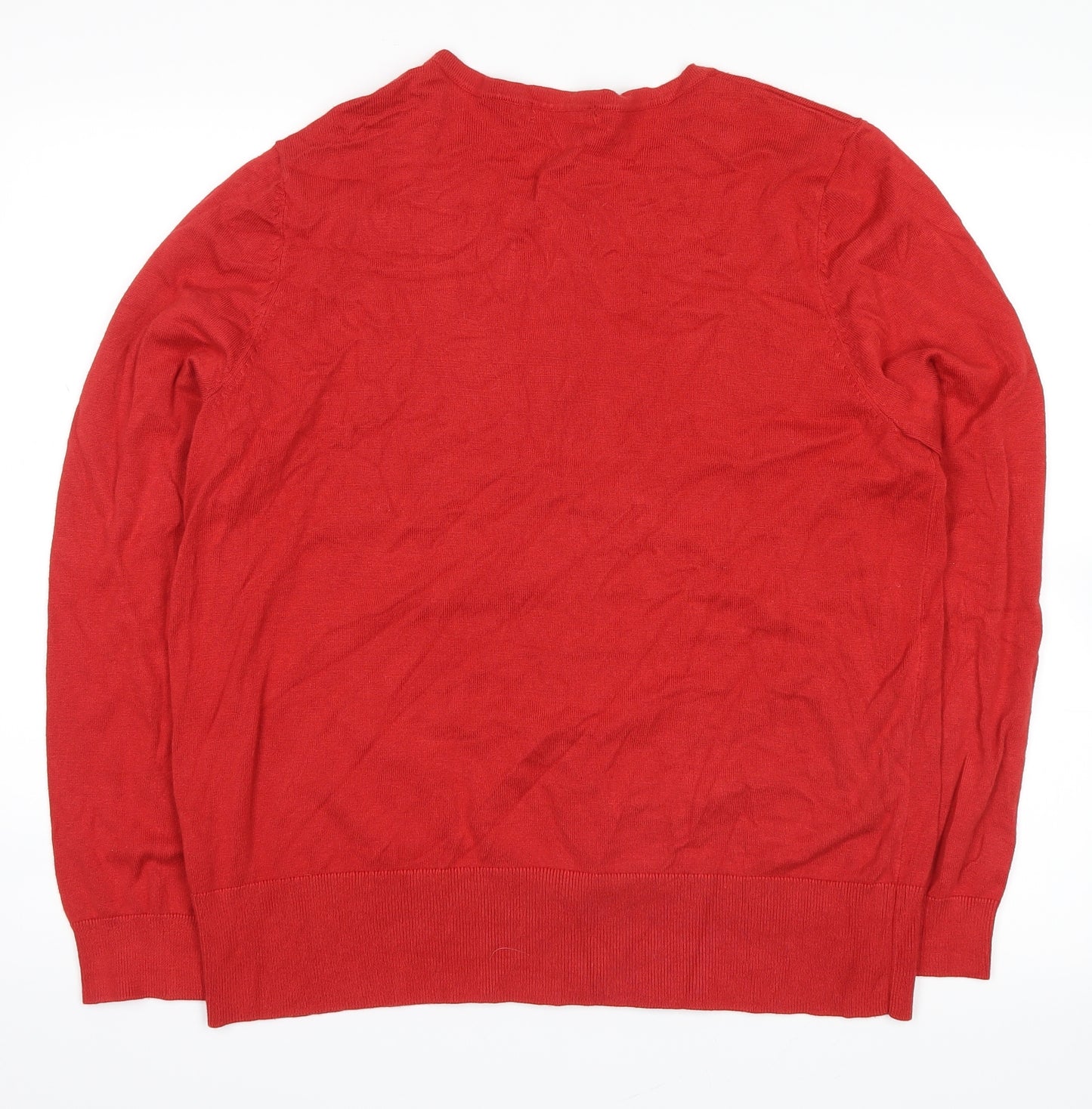 Debenhams Womens Red   Cardigan Jumper Size 20