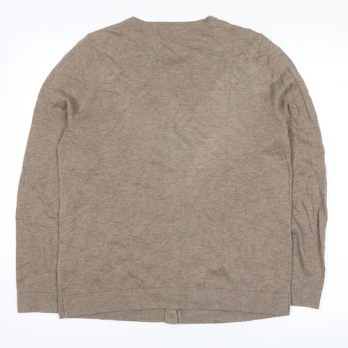 Marks and Spencer Womens Brown   Cardigan Jumper Size 12