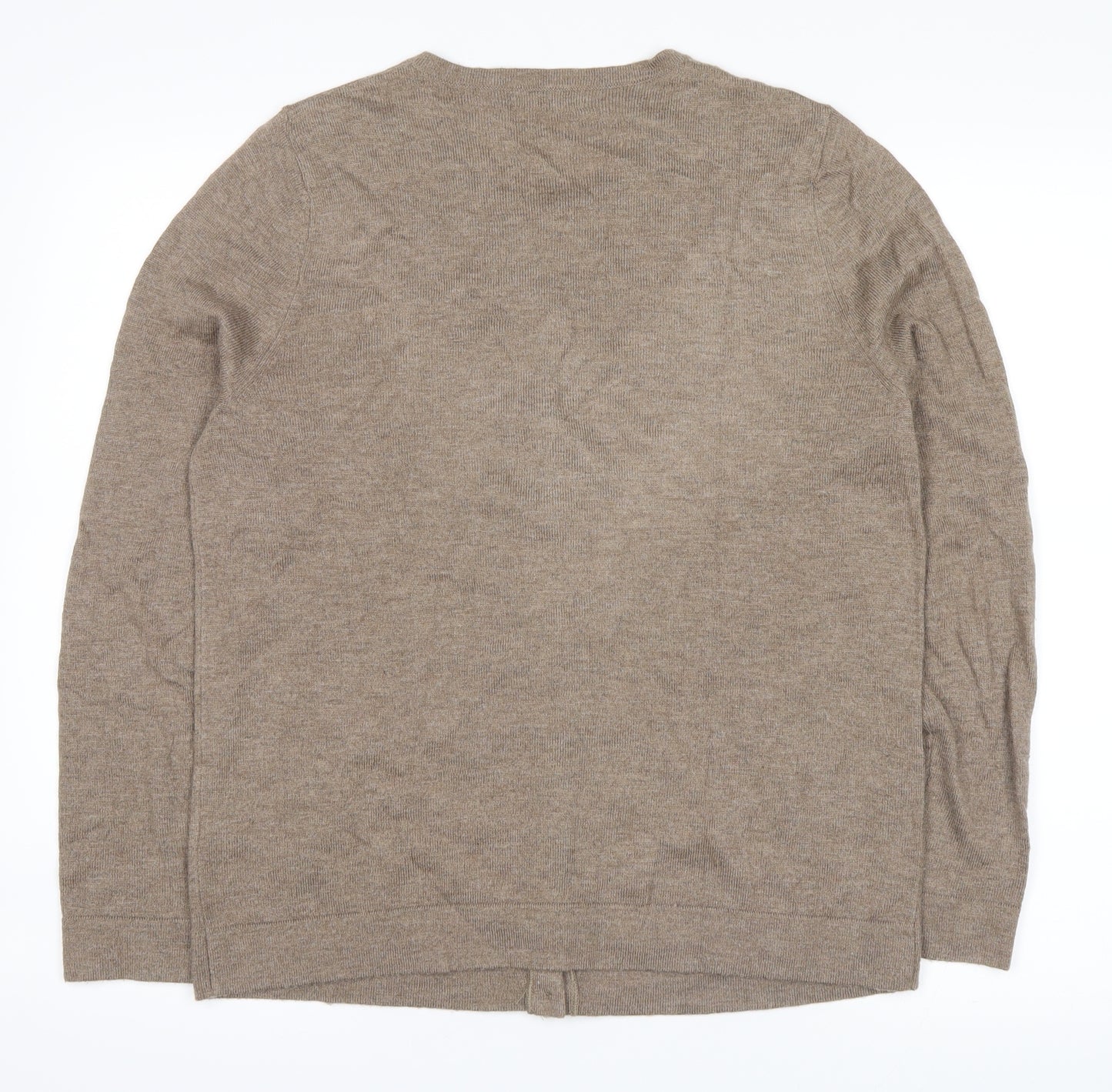 Marks and Spencer Womens Brown   Cardigan Jumper Size 12