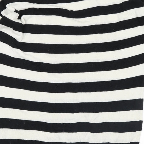 H&M Mens White Striped  Pullover Jumper Size S