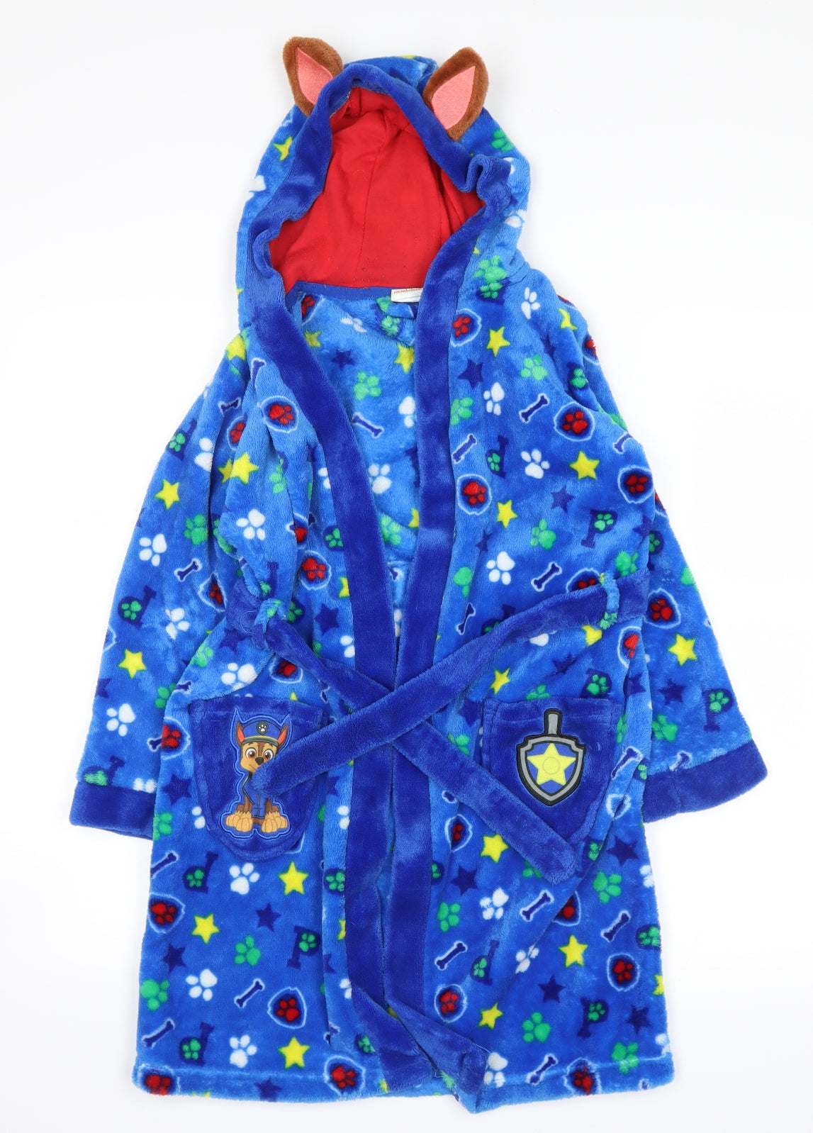 Nickelodeon Boys Blue    Robe Size 7 Years  - paw patrol chase