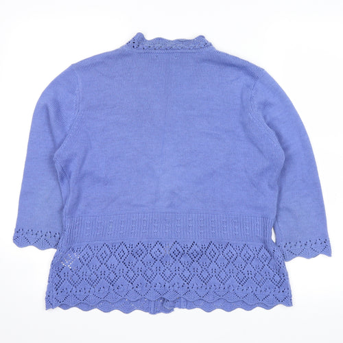 DASH Womens Blue   Cardigan Jumper Size 12