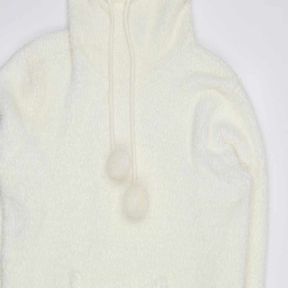 no brand Womens White   Pullover Sweatshirt Size 14