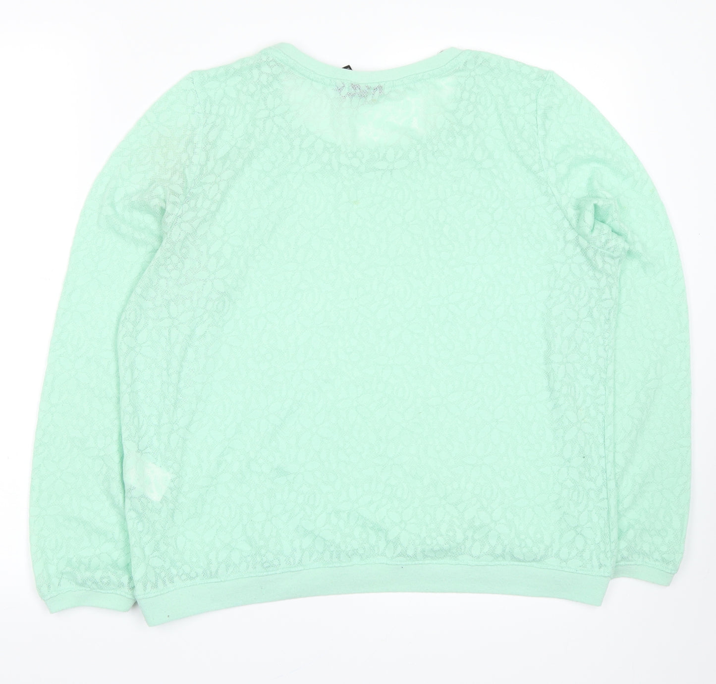 H&M Womens Green   Pullover Jumper Size M