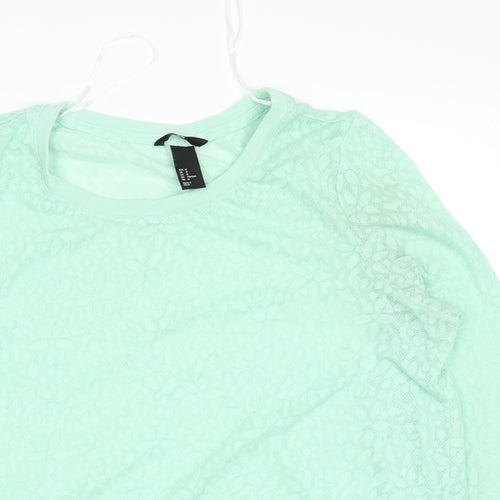 H&M Womens Green   Pullover Jumper Size M