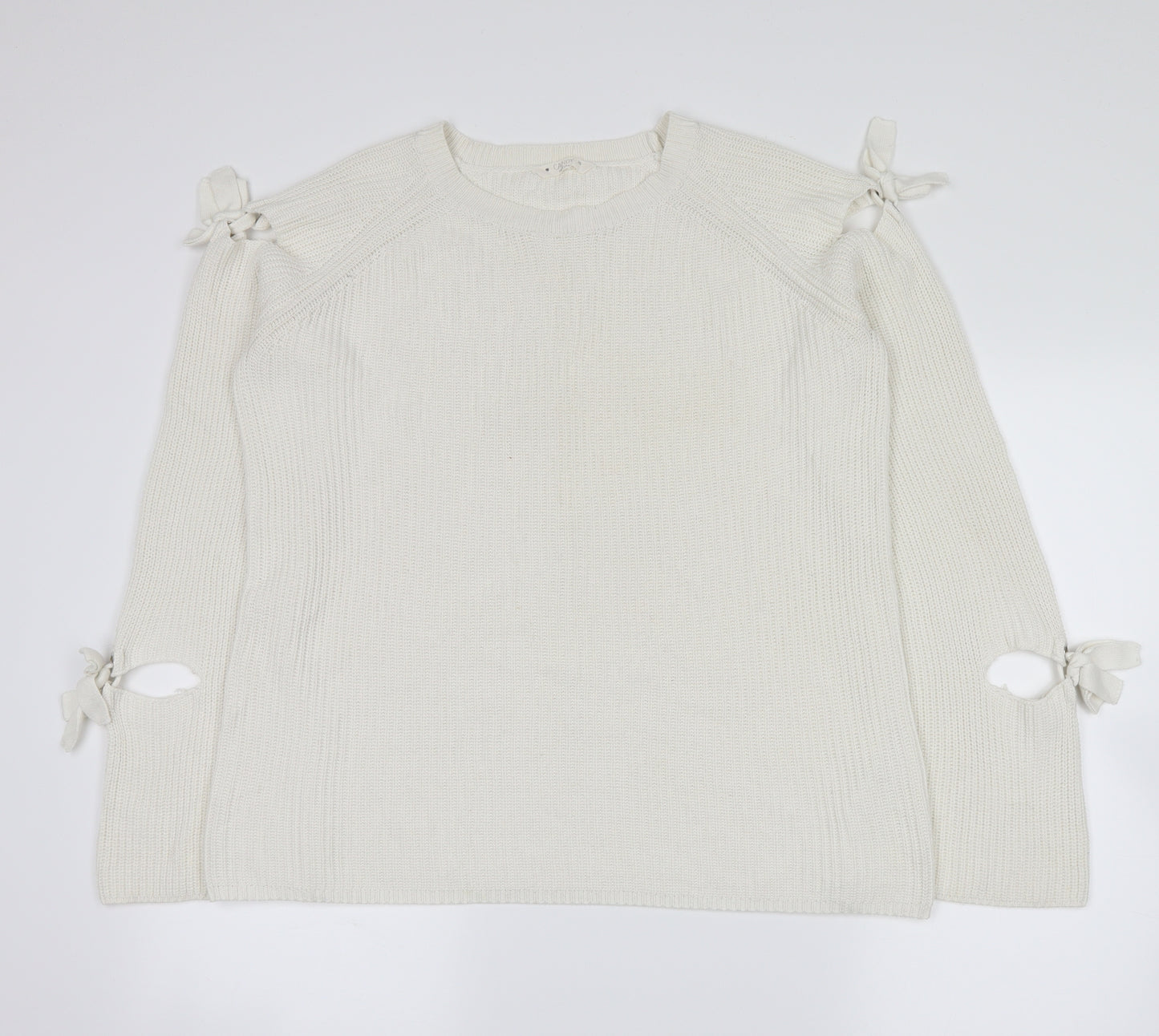 Candy Couture Womens White   Pullover Jumper Size 16