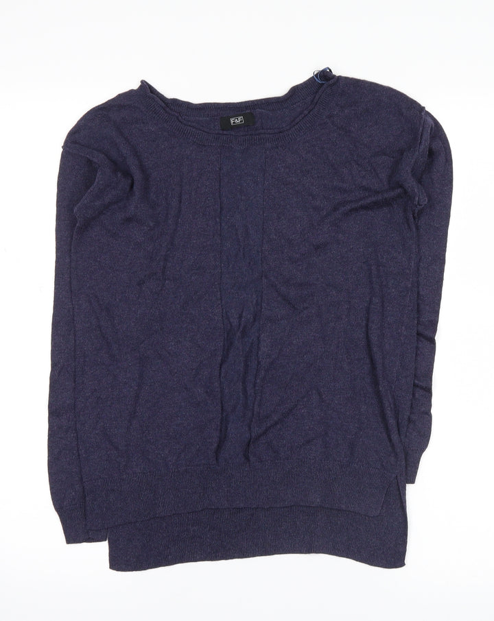 F&F Womens Blue   Pullover Jumper Size 6
