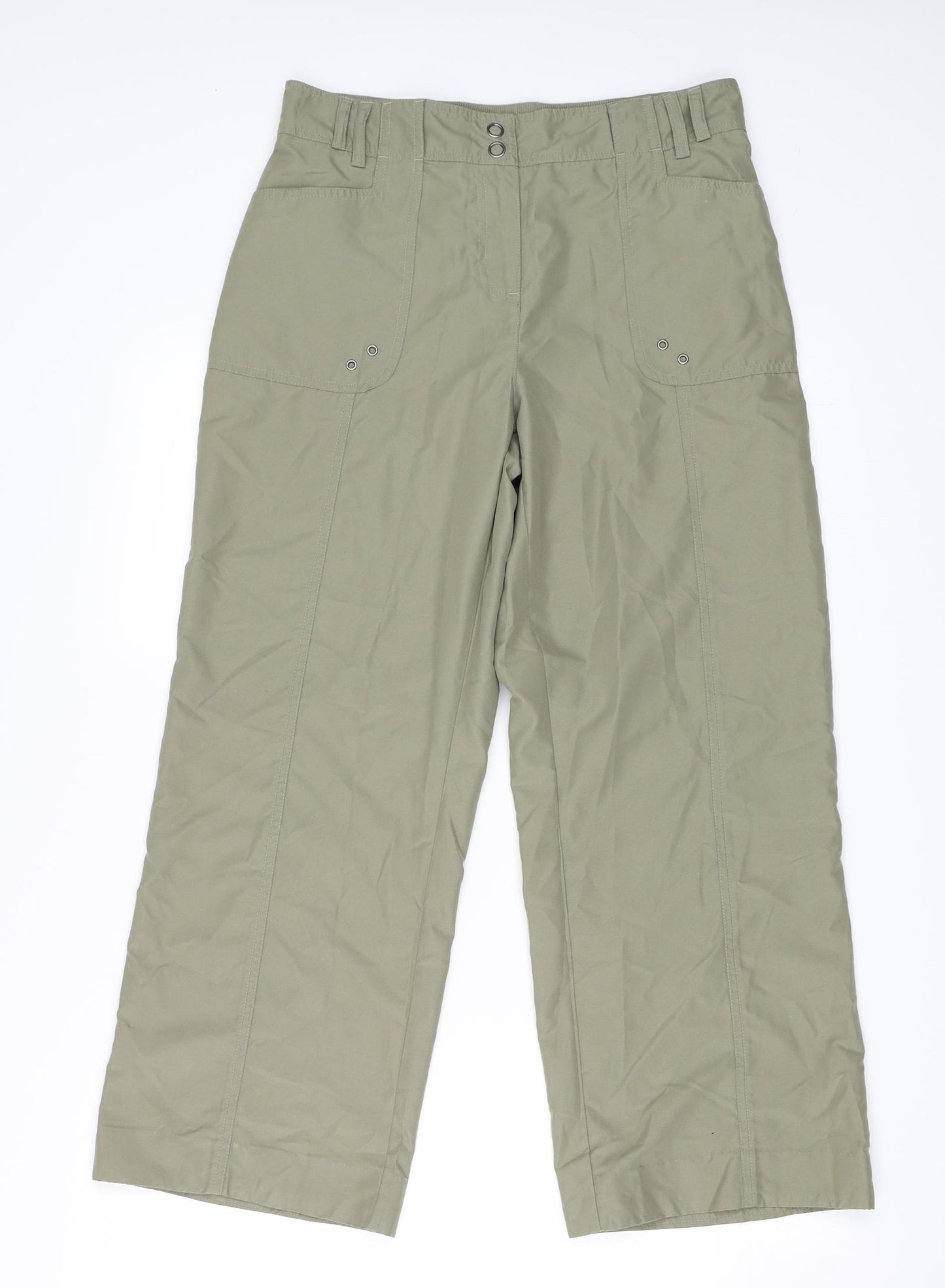 BHS Womens Green   Cargo Trousers Size 12 L26 in