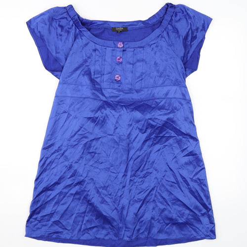 Savida Womens Blue   T-Shirt Dress  Size 14