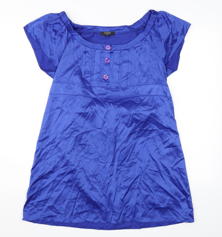 Savida Womens Blue   T-Shirt Dress  Size 14