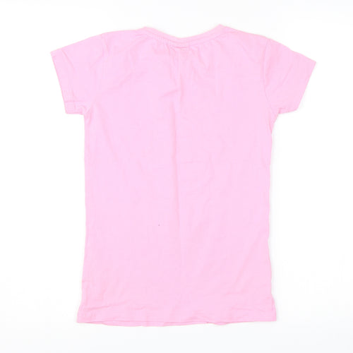 Disney Girls Pink   Basic T-Shirt Size 12 Years  - Minnie Mouse