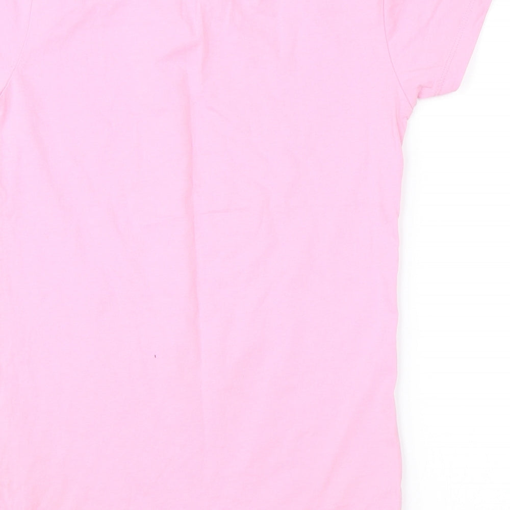 Disney Girls Pink   Basic T-Shirt Size 12 Years  - Minnie Mouse