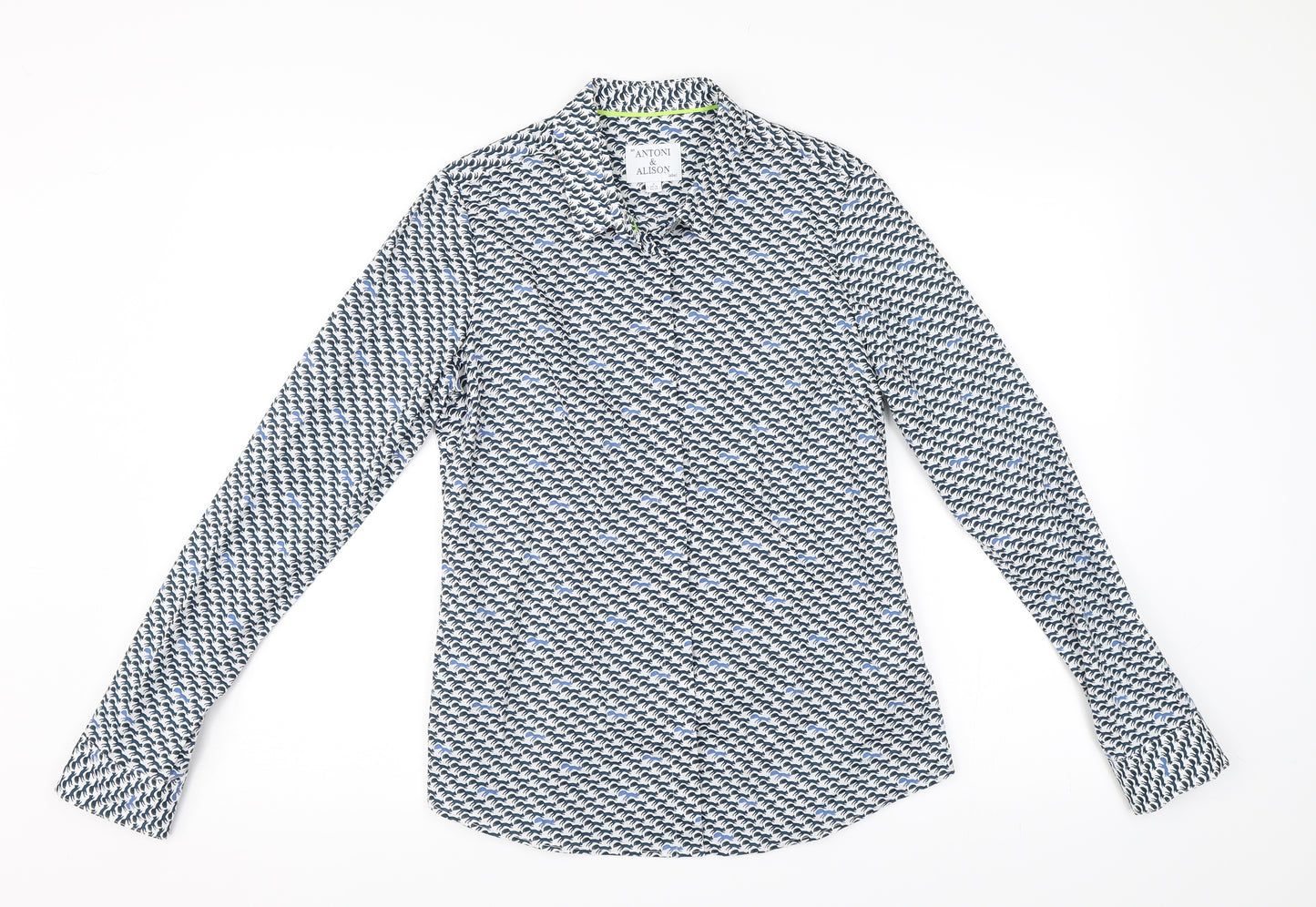 Anton & Alison Womens Blue   Basic Button-Up Size 10