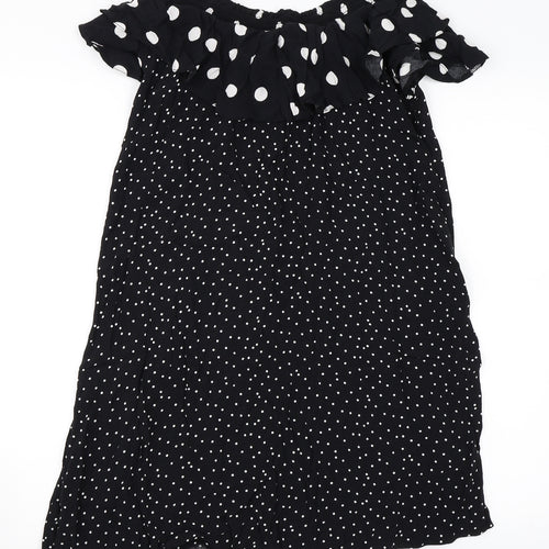 Newlook Womens Black Polka Dot  Mini  Size 12