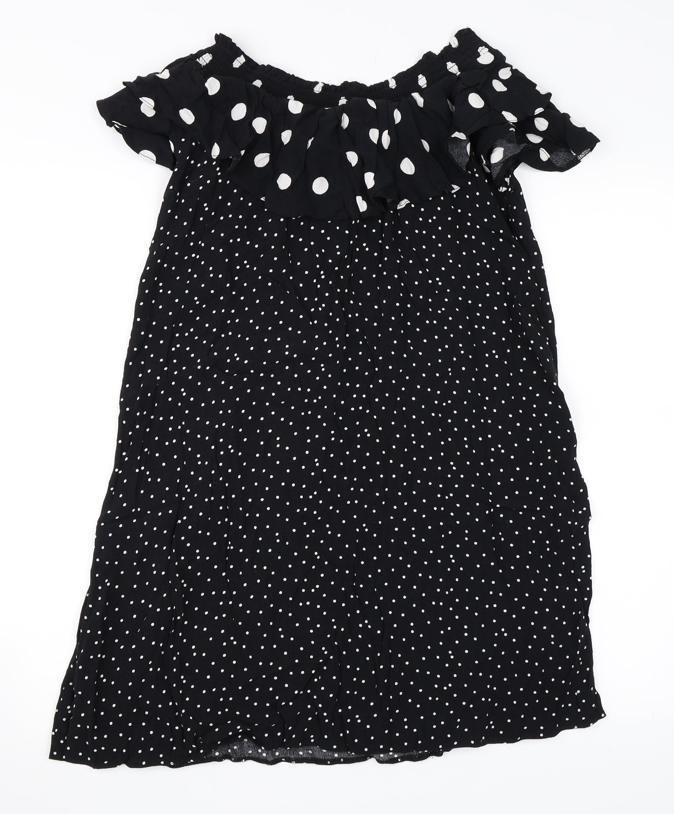 Newlook Womens Black Polka Dot  Mini  Size 12
