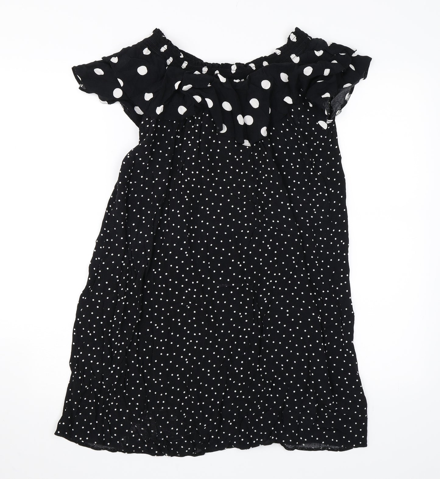 Newlook Womens Black Polka Dot  Mini  Size 12