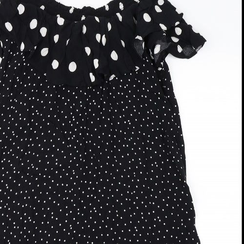 Newlook Womens Black Polka Dot  Mini  Size 12