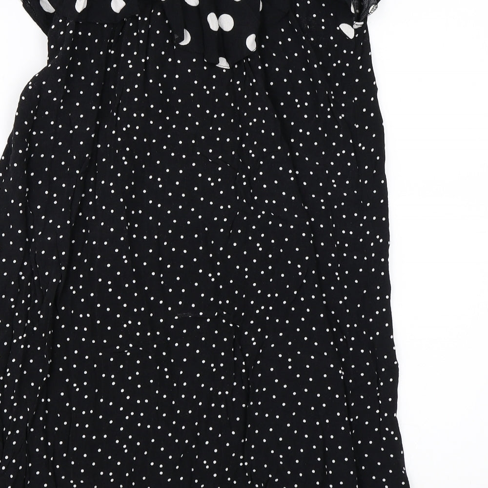 Newlook Womens Black Polka Dot  Mini  Size 12
