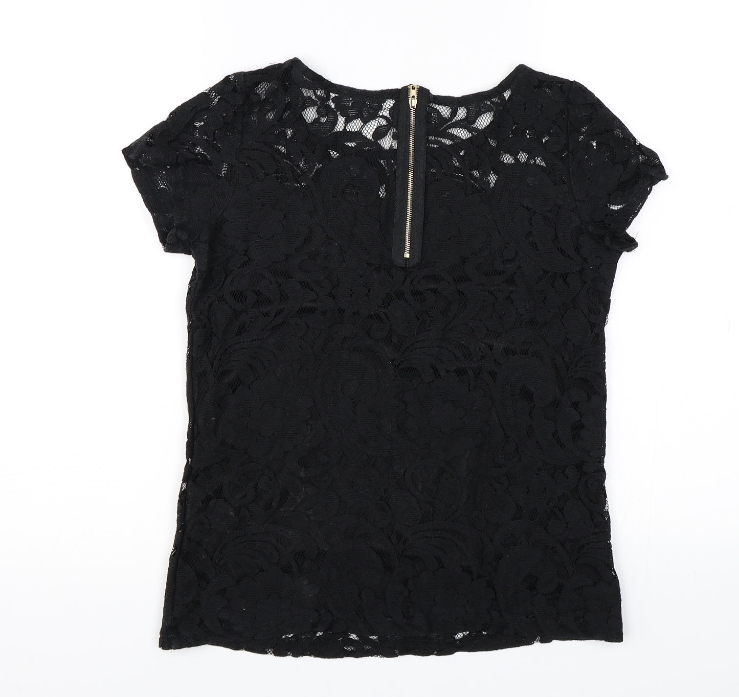 Alice & You Womens Black   Basic T-Shirt Size 8