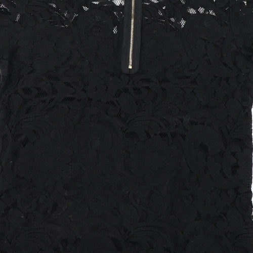 Alice & You Womens Black   Basic T-Shirt Size 8