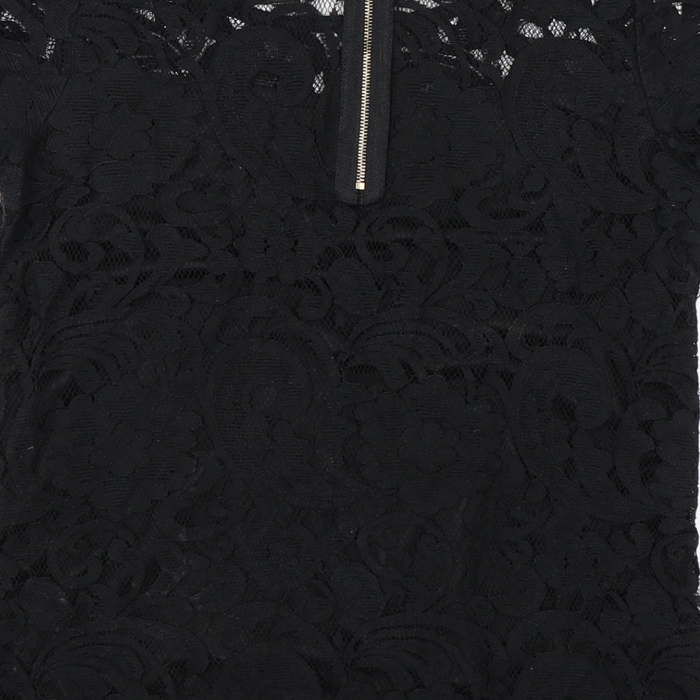 Alice & You Womens Black   Basic T-Shirt Size 8