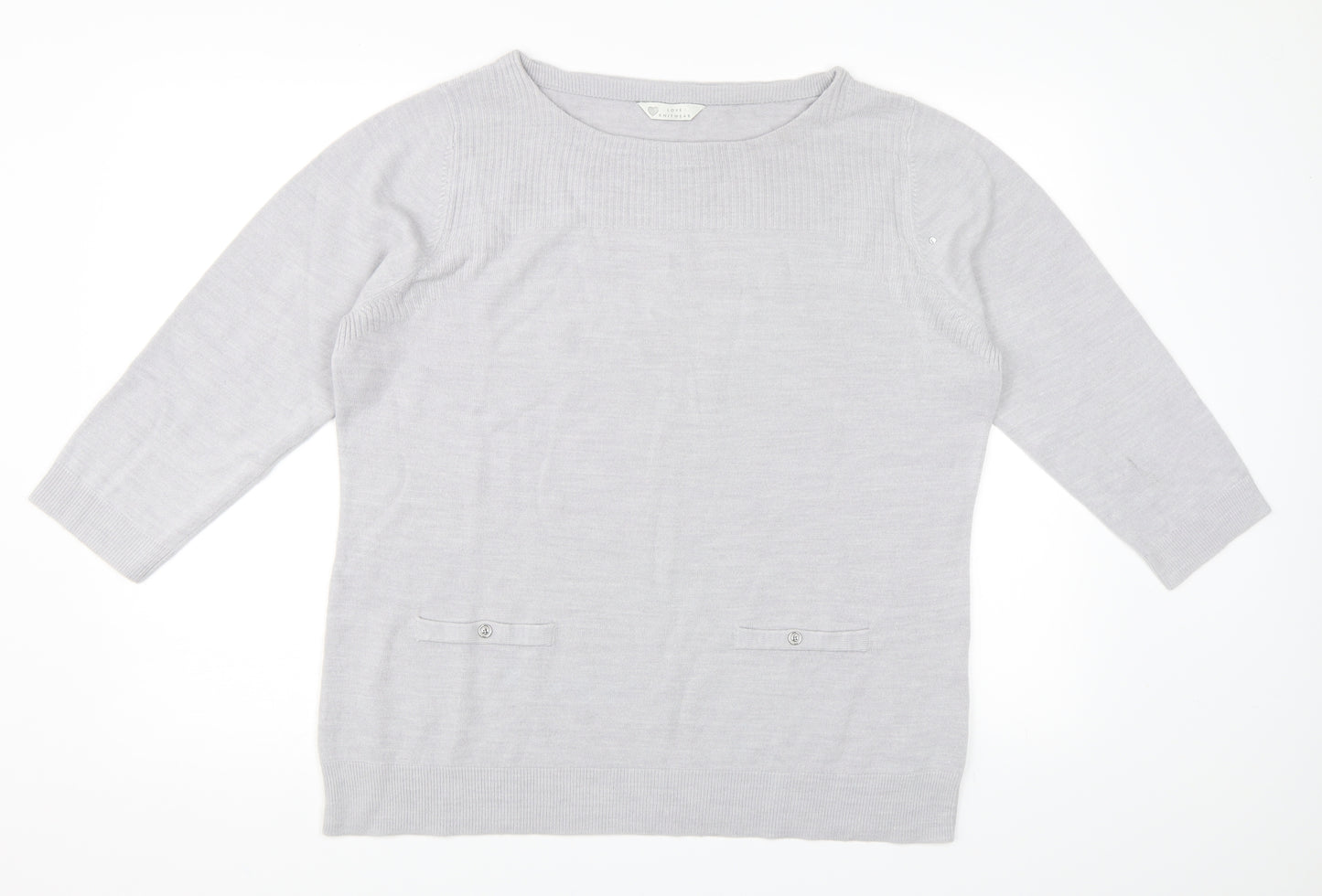 BHS Womens Grey   Pullover Jumper Size 18
