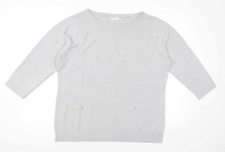 BHS Womens Grey   Pullover Jumper Size 18