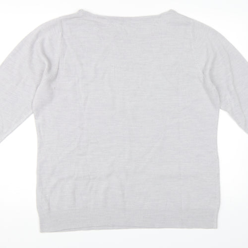 BHS Womens Grey   Pullover Jumper Size 18