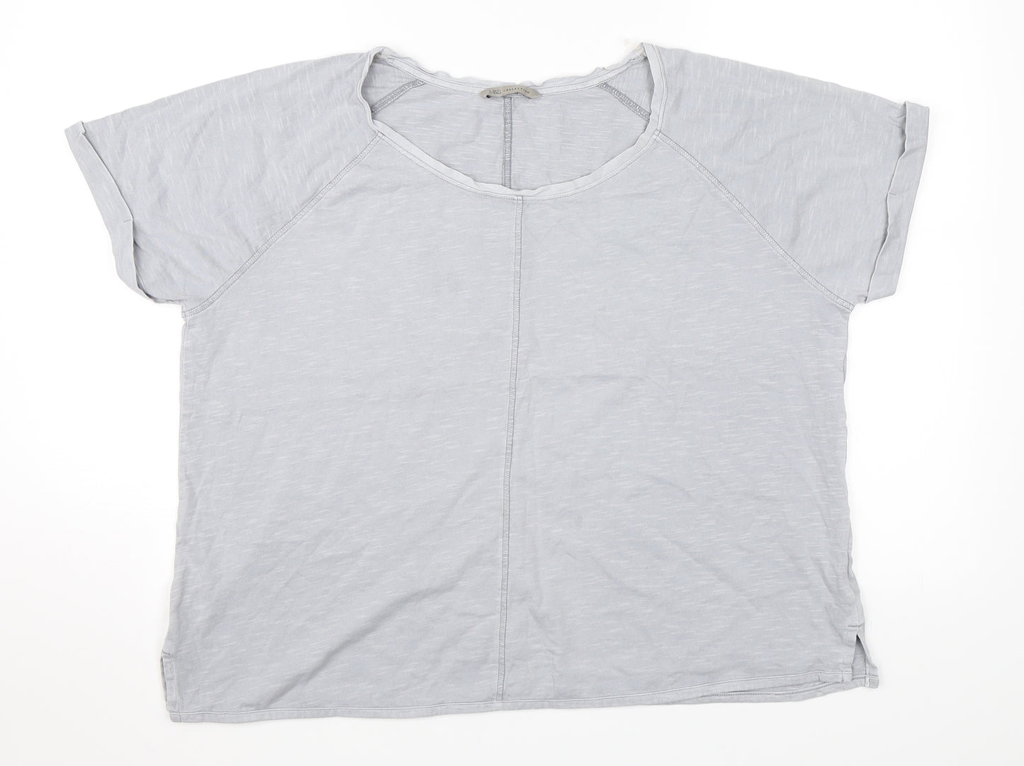 Marks and Spencer Womens Grey   Basic T-Shirt Size 16