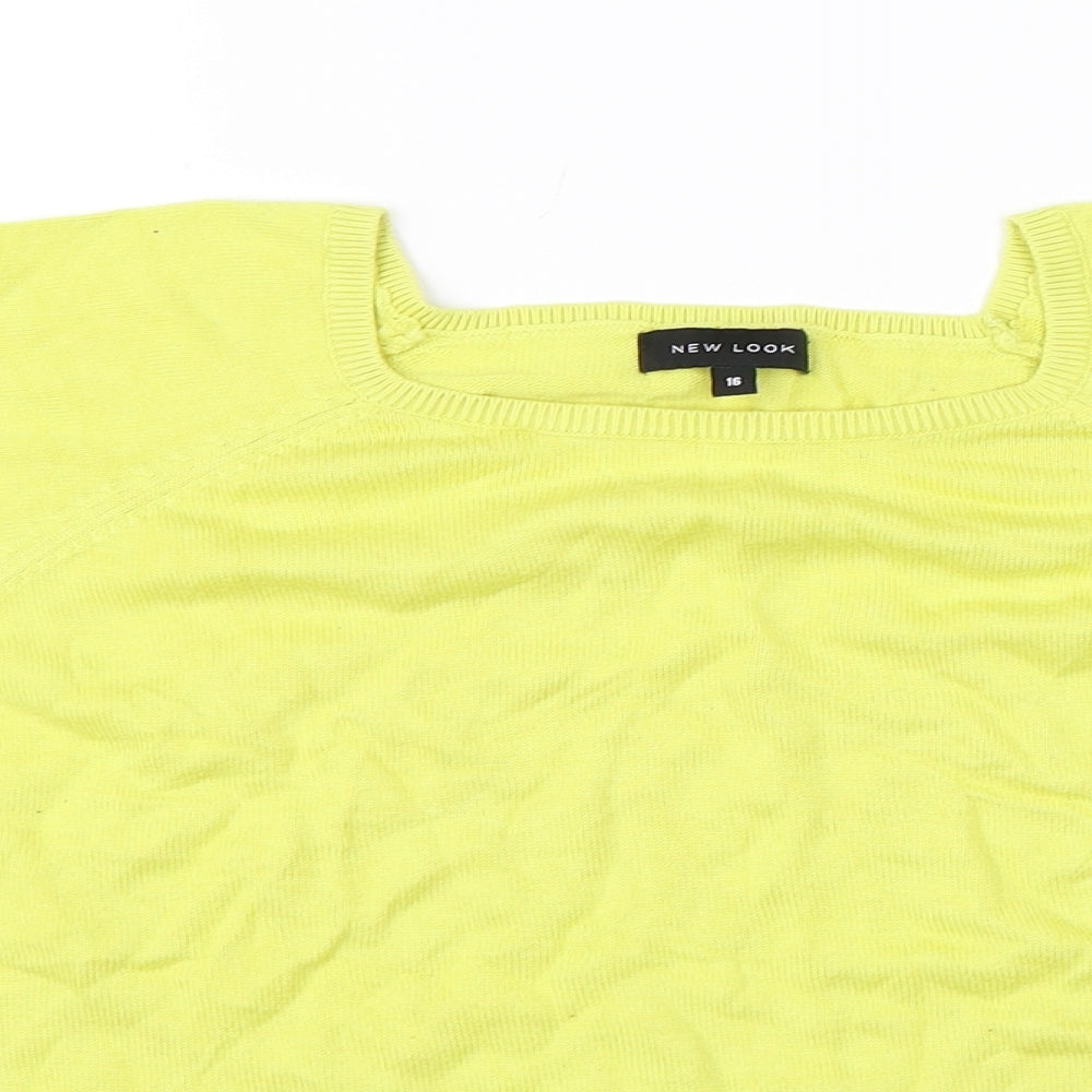 Newlook Womens Yellow   Pullover Jumper Size 16