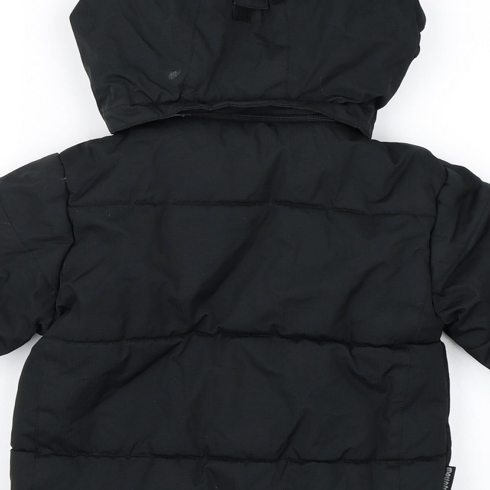 Mountain Life Boys Black   Jacket Coat Size 2-3 Years