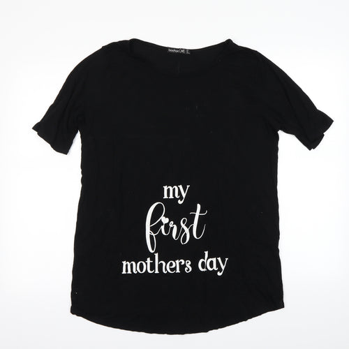 Boohoo Womens Black   Basic T-Shirt Size 12