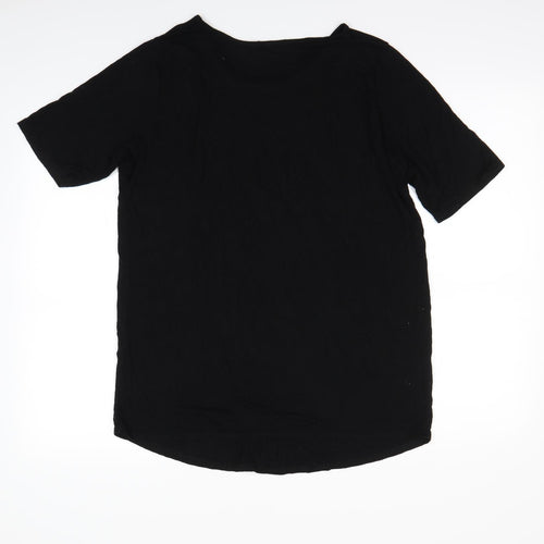 Boohoo Womens Black   Basic T-Shirt Size 12