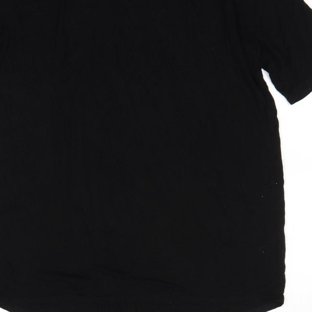 Boohoo Womens Black   Basic T-Shirt Size 12
