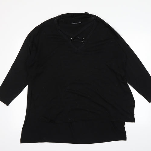 Boohoo Womens Black   Pullover Jumper Size 20