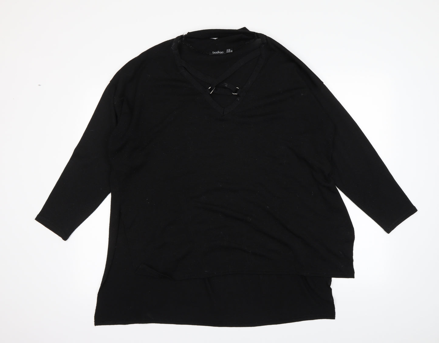 Boohoo Womens Black   Pullover Jumper Size 20