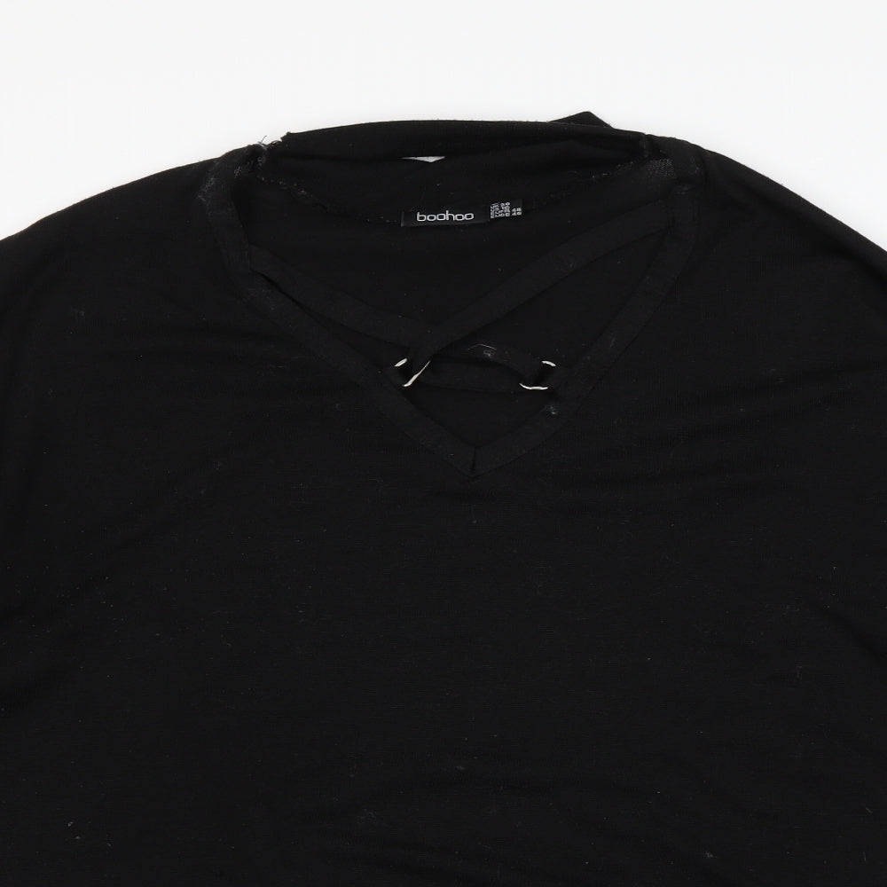 Boohoo Womens Black   Pullover Jumper Size 20